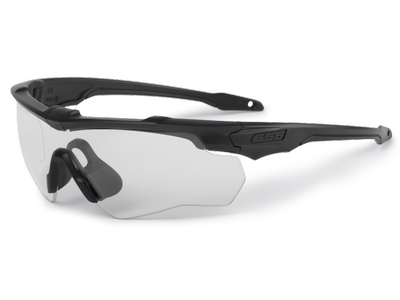 Комплект балістичних, тактичних окулярів ESS Crossblade 2шт з лінзами: Прозора/Smoke Gray. Колір оправ: Чорний.