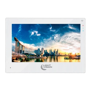Wi-Fi видеодомофон Light Vision SINGAPORE FHD White, экран 7"
