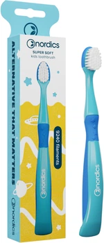Дитяча зубна щітка Nordics Premium Kids Mermaid 9240 Від 3 років Блакитна з синім (3800500324753)