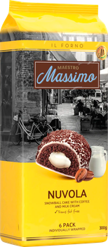Пирожное Maestro Massimo Nuvola Coffee с кофейным кремом 300 г (8050705432219)