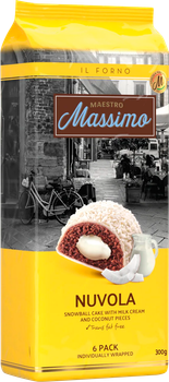 Пирожное Maestro Massimo Nuvola Coconut 300 г (8050705432202)