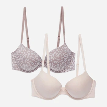 Бюстгальтер з кісточками безшовний Calvin Klein Underwear 122581815 34C Рожевий 2 шт (1159785333)