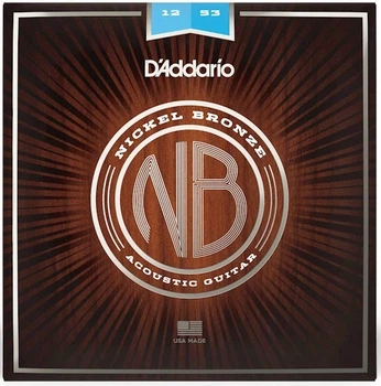 Струны для акустической гитары D'Addario NB1253 Nickel Bronze Light (12-53)
