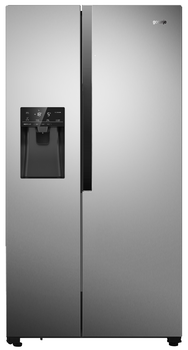 Холодильник Gorenje SBS, 179x68x91см, 2 дв., Х- 368л, М- 167л, A++, NF Plus, Инвертор, диспенсер, Дисплей, серый (NRS9EVX1)