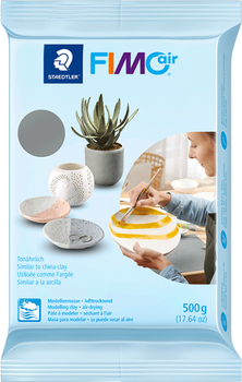 Пластика самозастигаюча Fimo Air Сіра 500 г 8100-80 (4007817089101)