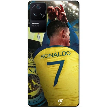 Силиконовый чехол Candy для Xiaomi Poco F4 с рисунком Ronaldo Аль Наср