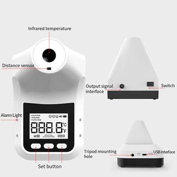 Автоматический настенный инфракрасный термометр Mediclin K3 pro