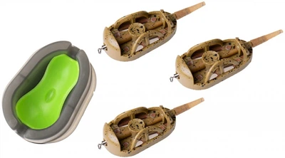 Фидерный набор Fishing ROI (3 Кормушки + Пресс-форма) 40+40+50 г (36-08-40)