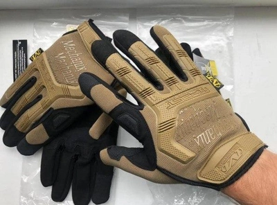 Перчатки тактические армейские размер XL Mechanix, перчатки тактические с закрытыми пальцами койот