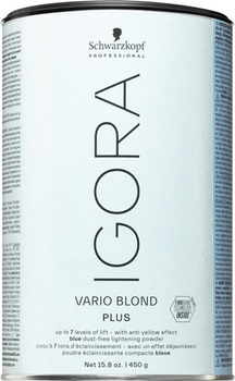Порошок для освітлення волосся Schwarzkopf Igora Vario Blond Plus White 450g (4045787401332)