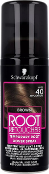 Tonująca farba na porost włosów w sprayu Schwarzkopf Root Retoucher Brązowy spray 120ml (8410436289498)