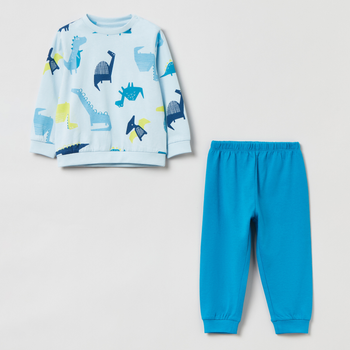 Піжама (футболка з довгими рукавами + штани) дитяча OVS Pyjama Boy Omphalodes 1812943 92 см Light Blue (8056781437681)
