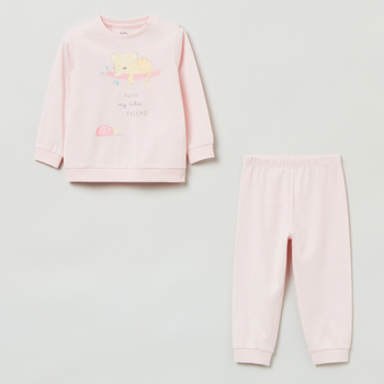 Piżama (longsleeve + spodnie) dziecięca OVS Pajama Girl Heavenly Pin 1812959 92 cm Różowa (8056781437841)
