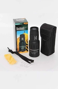 Монокуляр Bushnell 16x52 для полювання, риболовлі та туризму, оптичний монокуляр 16x збільшення, далекоглядна труба з багатошаровим покриттям лінз, ударостійкий корпус, фокусування, компактна оптика для спостереження за природою та подорожей