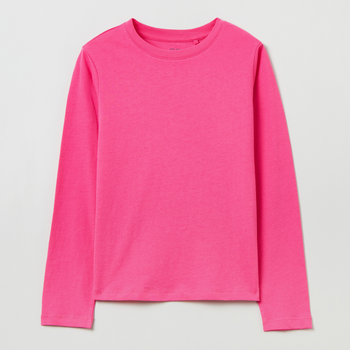 Koszulka z długim rękawem młodzieżowa dziewczęca OVS T-Shirt L/S Solid Pink 1817812 146 cm Różowa (8056781514474)