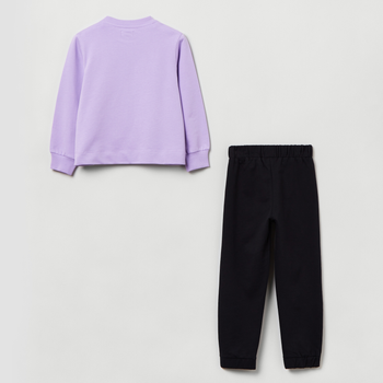 Komplet (bluza + spodnie) dla dzieci OVS Jogging W/Pr Jet Black 1822311 110 cm Black (8056781591635)