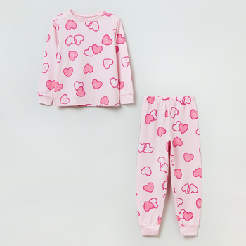 Piżama (Longsleeve + spodnie) dziecięca OVS Piżama Sp 3/ Bajka 1821578 110 cm Różowa (8056781581230)