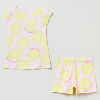 Letnia piżama dziecięca OVS Pajama Sp Fruits Top + Bottom Aop 1802843 170 cm Pink (8056781091999)