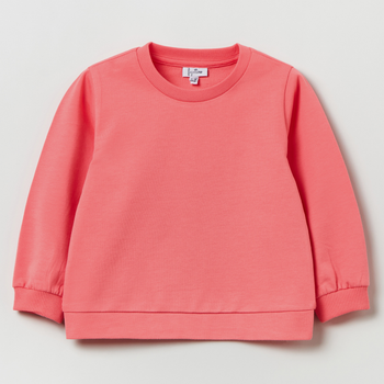Bluza bez kaptura dziewczęca OVS Round Neck S Shell Pink 1817429 86 cm Różowa (8056781509043)