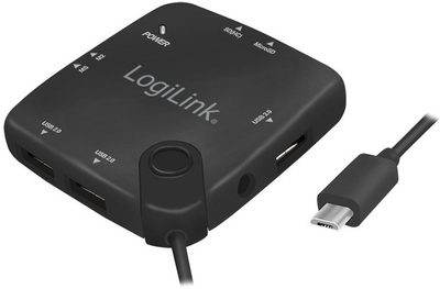 USB-хаб Logilink microUSB 7-in-1 (4052792053128)