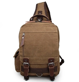 Тактичний чоловічий рюкзак Vintage Бежевий рюкзак для чоловіка (206845)