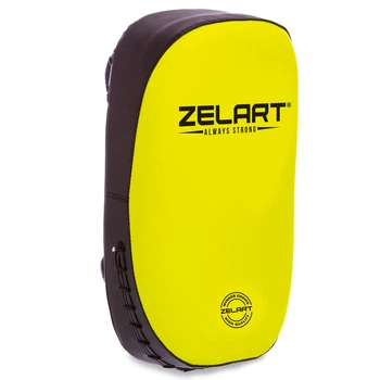 Макивара тай-пэд пады для тайского бокса Zelart Fight Gear 8253 размер 35x20x10см Neon Yellow-Black