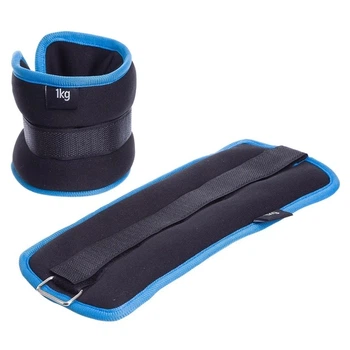 Утяжелители-манжеты 78999 Sport 2 шт по 1 кг Black-Blue