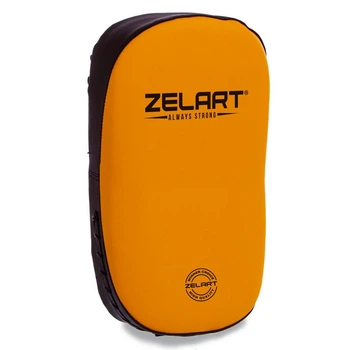 Макивара тай-пэд пады для тайского бокса Zelart Fight 8253 размер 35x20x10см Orange-Black