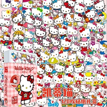Набір наліпок Хеллоу Китті Hello Kitty 120 шт у пластиковому боксі