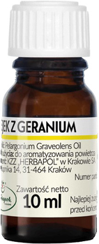 Eteryczny olejek Herbapol Geranium 10 ml (5903850016229)