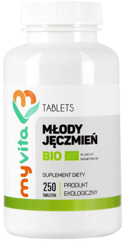 Myvita Młody Jęczmień Bio 500 mg 250 tabletek (5903111710378)