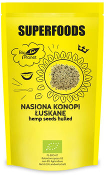 SUPERFOODS Konopia łuskana BIO 200 g BIO PLANET (5907814666413)