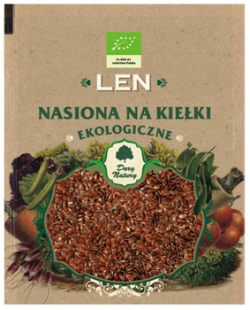 Суперфуд Dary Natury семена Na Kiełki Len Eko 30 г (5902741005526)