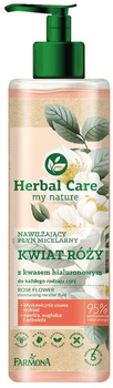 Płyn micelarny Herbal Care Kwiat nawilżający różany 400 ml (5900117972878)