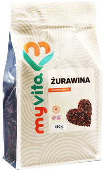 Myvita Żurawina Naturalna Suszona 150 G (5906874332405)