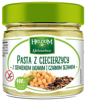 Helcom Pasta z ciecierzycy z siemieniem i sezamem 190 g (5902166713501)