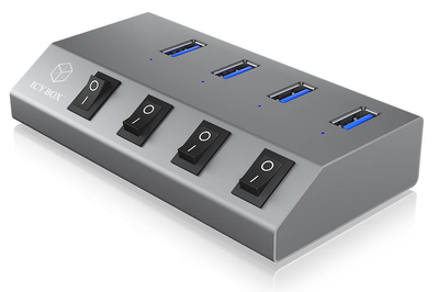 Hub USB Icy Box USB 3.0 4-w-1 (IB-HUB1405)