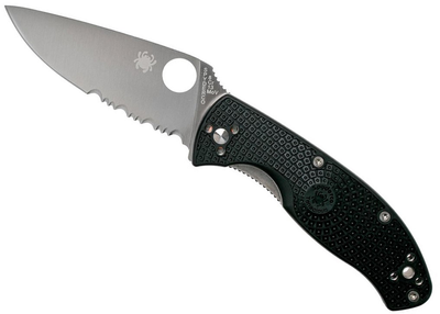 Нож Spyderco Tenacious FRN полусеррейтор Black (871390)