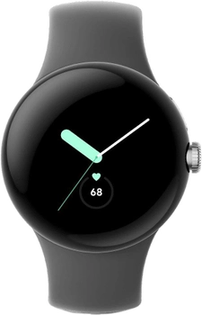 Смарт-годинник Google Pixel Watch WiFi Silver Charcoal (GA03305-DE)
