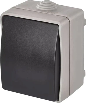 Вимикач зовнішній Сірий IP54 EMOS A1398
