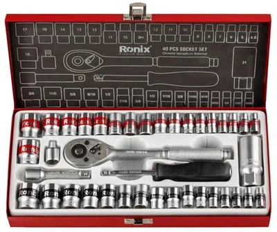 Набор инструментов Ronix RH-2641 3/8" 40 единиц (6976100513884)