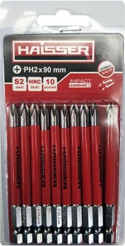 Набор бит Haisser PH2 х 90 мм 2712706 10 шт (BP81310)