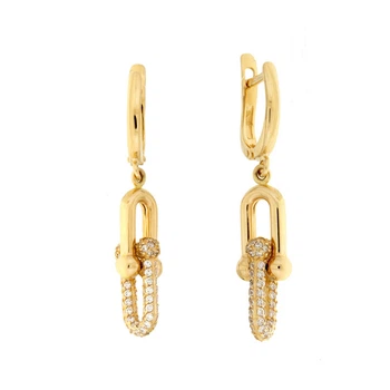 Серьги-подвески Diamant С2875 (562498)