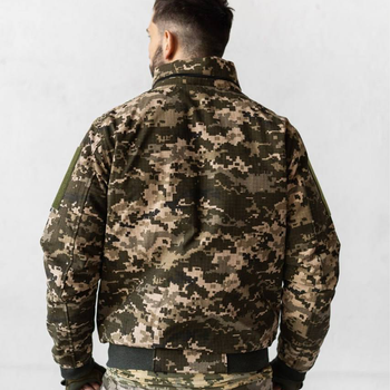 Чоловічий Демісезонний Бомбер Ріп-стоп з капюшоном / Куртка з підкладкою лаке піксель розмір XL
