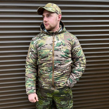 Демисезонная мужская Куртка с капюшоном на подкладке Omni-Heat мультикам размер XL