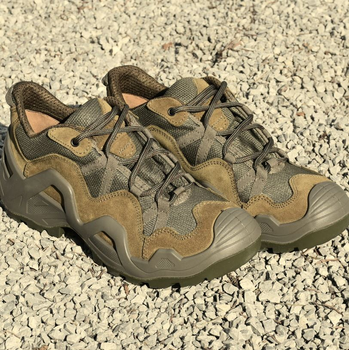 Мужские Тактические Кроссовки Vaneda / Легкая обувь нубук хаки размер 45
