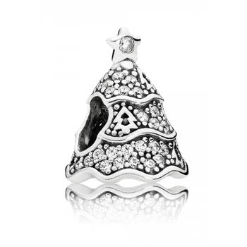Серебряный шарм Пандора "Елка" 791765CZ.