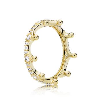 Срібна каблучка "Корона" 167119CZ . 50-60