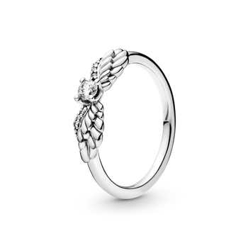 Серебряное кольцо "Крылья ангела" 198500C01. 50-60