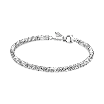 Серебряный браслет для шармов Пандора теннисного дизайна 591469C01. 16